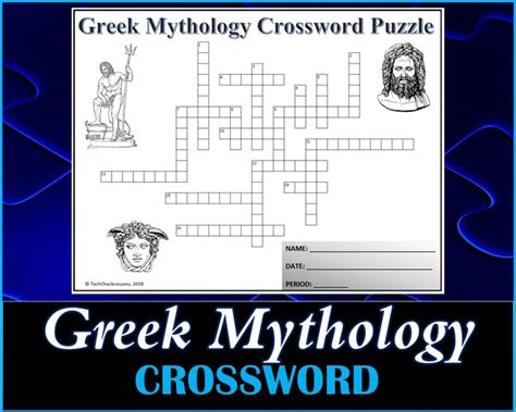 Greek Mythology Crossword Quiz